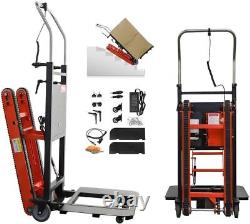 Electric Stair Climbing Hand Truck Warehouse Cart Dolly Folding, 441lbs Max Load