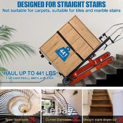 Electric Stair Climbing Hand Truck Warehouse Cart Dolly Folding, 441lbs Max Load
