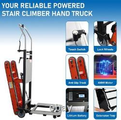 Electric Stair Climbing Hand Truck Warehouse Cart Dolly Folding, 441lbs Max Load