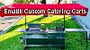 Ematik Custom Catering Cart Griddle Grill Bbq Stainless Steel Food Truck Plancha Tacos Fryer Taco
