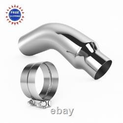 Exhaust Tip 4 Inch 6 Diesel Stainless Steel Elbow Pickup Truck clamps Chrome