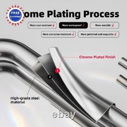 Exhaust Tip 4 Inch 6 Diesel Stainless Steel Elbow Pickup Truck clamps Chrome