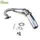 Flmlf Stainless Steel Silenced Exhaust Pipe For 1/5 Rv Km Losi 5ive Tsrc Truck