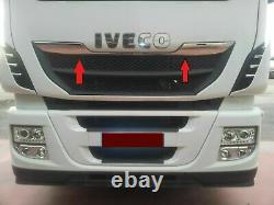 FOR Iveco Stralis Stainless Steel Truck Hiway Chrome Front Grill 2 Pieces