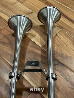 Fiamm 75550-14 Electric Trumpet Horn Stainless Steel Twin Boat Marine RV Truck