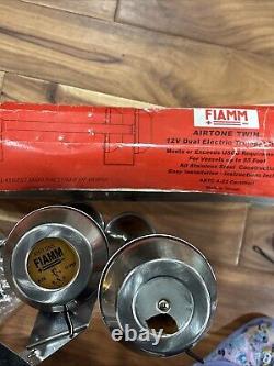 Fiamm 75550-14 Electric Trumpet Horn Stainless Steel Twin Boat Marine RV Truck