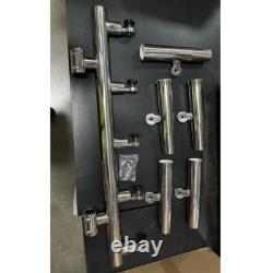 Fishing Rod Holder 5 Tube On 1-1-1/4 for Boat Truck Marine Stainless Steel USA