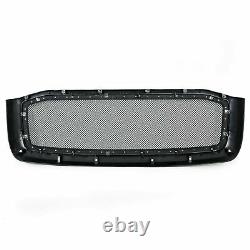 Fit Dodge Ram 2006-2008 Truck Black Stainless Steel Rivet Wire Mesh Grill Shell