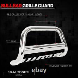 Fits 2009-2018 Ram 1500 Truck Bull Bar Stainless Steel Grille Push Bumper Guard