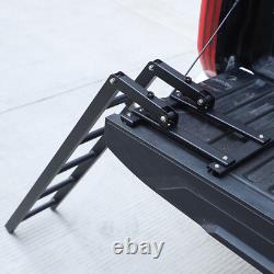 Foldable Stainless Steel Truck Tailgate Ladder Fit Toyota Tundra 2022-2024