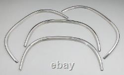 For1987-1993 Dodge Ram 50 /Mitsubishi Pickup Stainless Fender Trim 4Pc 2 Long