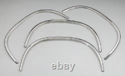 For1988-1998 Chevy/GMC CK Pickup Stainless Steel Fender Trim 4Pc 2 Wide Long