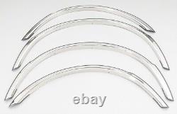 For1997-2003 BMW 5 Series 525i Polished Stainless Steel Fender Trim Molding 4Pc