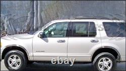 For2002-2005 Ford Explorer NF Fender Trim Stainless Steel 4Pc 2 Wide