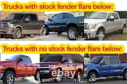 For2004-2014 Ford F-150 Fender Trim Polished Stainless Steel 4Pc 1 Short Top