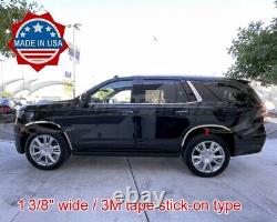 For2021-2023 Chevy Tahoe/Suburban Fender Wheel Well Lip Trim Stainless Stick-On