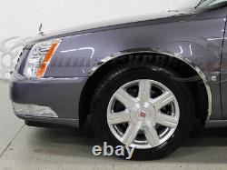 ForQMI 00-2005 Cadillac DeVille/2006-2011 DTS Polished Stainless Fender Trim 1
