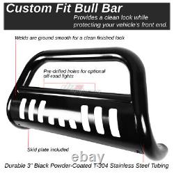 For 02-09 Ram 1500/2500/3500 Truck Stainless Steel Black Bull Bar Grill Guard