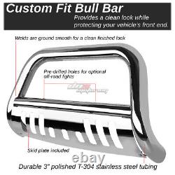 For 02-09 Ram 1500/2500/3500 Truck Stainless Steel Chrome Bull Bar Grill Guard