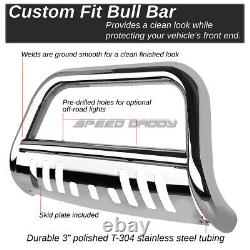For 09-18 Dodge Ram 1500 Truck Chrome Brush Bull Bar Push Bumper Grille Guard