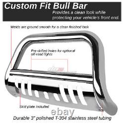 For 10-18 Ram 2500/3500 Truck Stainless Steel Chrome Bull Bar Push Grill Guard