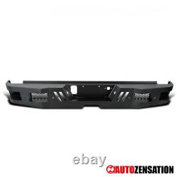 For 2011-2019 GMC Sierra Chevy Silverado Truck Black Rear Bumper Face Guard 1PC