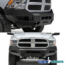 For 2013-2018 Ram 1500 Pickup Truck Assembly Front Bumper Cover Matt Black Steel