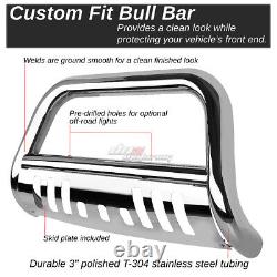 For 88-00 Silverado C/k C10 Truck Stainless Steel Chrome Bull Bar Grill Guard