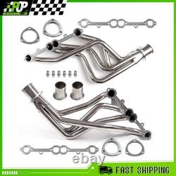 For Chevy C10 Truck Header Set Sliver Stainless Steel Fits GMC C1500 Small Block