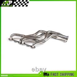 For Chevy C10 Truck Header Set Sliver Stainless Steel Fits GMC C1500 Small Block