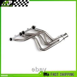 For Chevy C10 Truck Header Set Sliver Stainless Steel Fits GMC C1500 Small Block