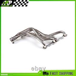For Chevy C10 Truck Header Set Sliver Stainless Steel Fits GMC C1500 Small Block
