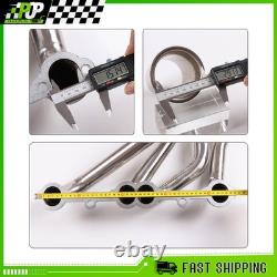 For Chevy C10 Truck Header Set Sliver Stainless Steel Fits GMC C1500 Small Block