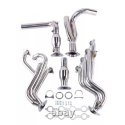 For Chevy GMC GMT800 V8 Engine Truck Stainless Steel Headers & Y-Pipe & Gasket