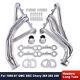 For Chevy Sbc Gmc Truck 265 327 350 66-87 Polished Stainless Steel Headers