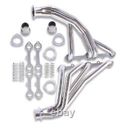 For Chevy SBC GMC Truck 265 327 350 66-87 Polished Stainless Steel Headers