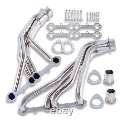 For Chevy SBC GMC Truck 265 327 350 66-87 Polished Stainless Steel Headers