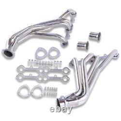 For Chevy SBC GMC Truck 265 327 350 66-87 Polished Stainless Steel Headers