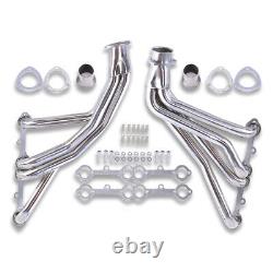 For Chevy SBC GMC Truck 265 327 350 66-87 Polished Stainless Steel Headers