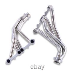 For Chevy SBC GMC Truck 265 327 350 66-87 Polished Stainless Steel Headers