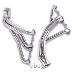 For Chevy SBC GMC Truck 265 327 350 66-87 Polished Stainless Steel Headers