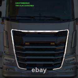 For DAF XF/XG/XG+ 2021-2025 Truck Front Outer mask Trim Chrome Stainless steel