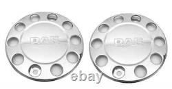 For Daf TRUCK & BUS UNIVERSAL STAINLESS STEEL 22.5 WHEEL COVERS 2 Pcs