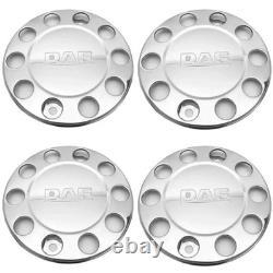 For Daf Truck Stainless Steel 22.5 Truck Wheel Trim Covers 6 Pcs