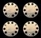 For Ford Truck Stainless Steel 22.5 Truck Wheel Trim Covers 4 Pcs