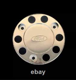For Ford TRUCK & BUS UNIVERSAL STAINLESS STEEL 22.5 WHEEL COVERS 2 Pcs