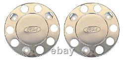 For Ford Truck Stainless Steel 22.5 Truck Wheel Trim Covers 2 Pcs