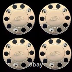 For Ford Truck Stainless Steel 22.5 Truck Wheel Trim Covers 4 Pcs