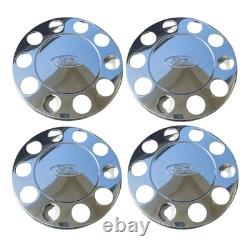 For Ford Truck Stainless Steel 22.5 Truck Wheel Trim Covers 4 Pcs
