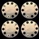 For Ford Truck Stainless Steel 22.5 Truck Wheel Trim Covers 4 Pcs